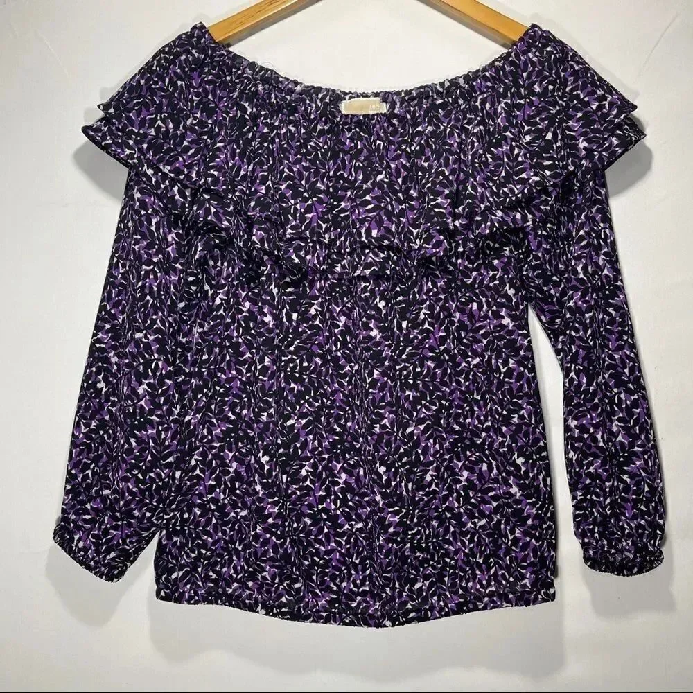 MICHAEL Michael Kors Purple Off The Shoulder